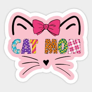 Cat Mom Sticker